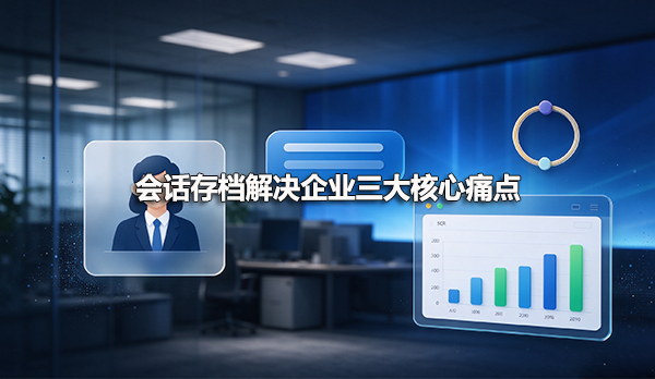 会话存档解决企业三大核心痛点
