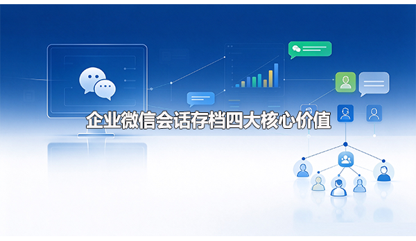 企业微信会话存档四大核心价值