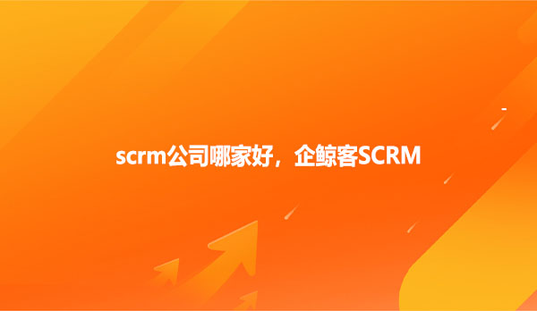 scrm公司哪家好，企鲸客SCRM