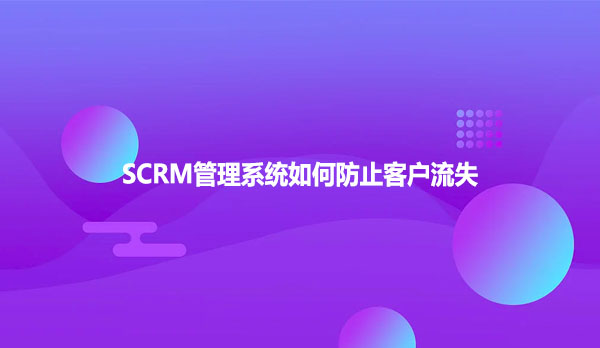 SCRM管理系统如何防止客户流失